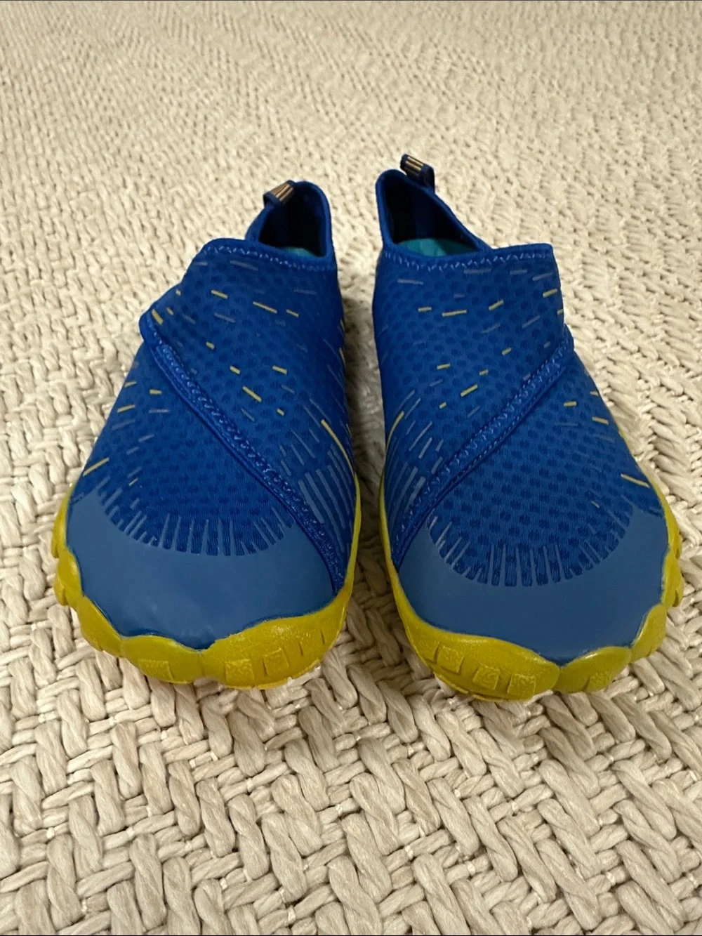 Kids Blue and Yellow Slip-On Water Shoes